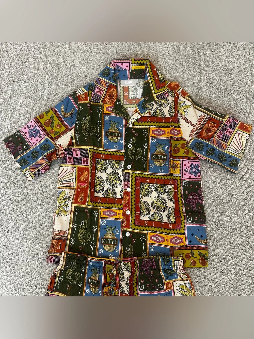 Kith Kids Tropical Tapestry Button Down and Pants Set